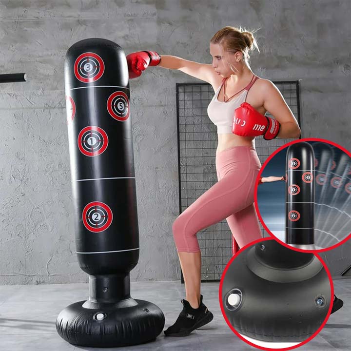 Inflatable Boxing Bag PVC for Adults and Kids (stress free) - Flexy Fit Nation